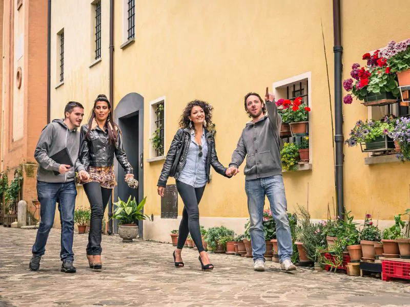 prague on a budget: a party of young people